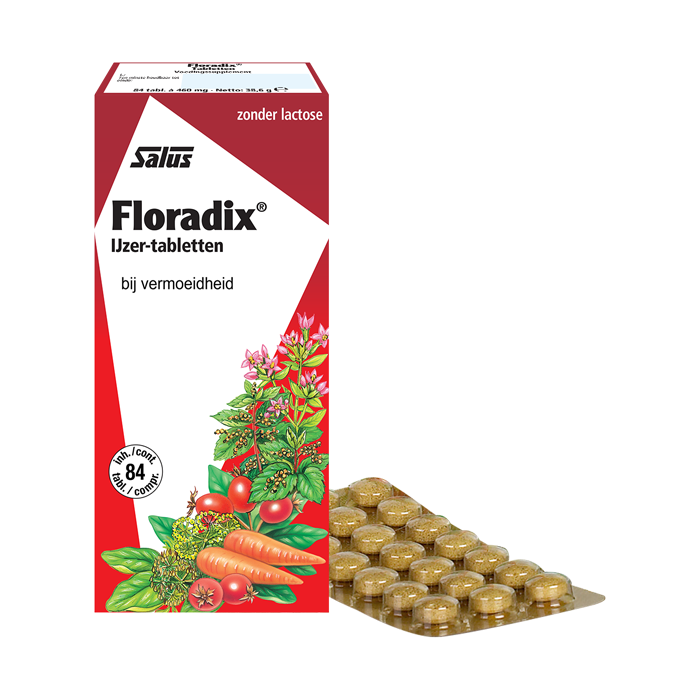 Floradix tabletten ijzer foliumzuur